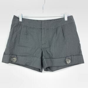 Y2K Xhilaration Dress Shorts Junior's Size 11 Gray Pinstriped